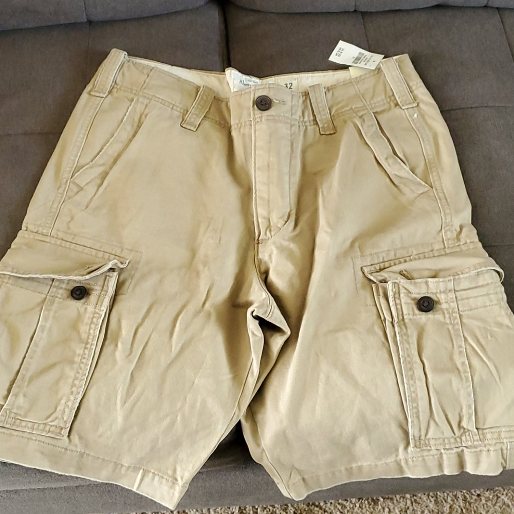 Khaki Abercrombie and Fitch shorts BRAND NEW